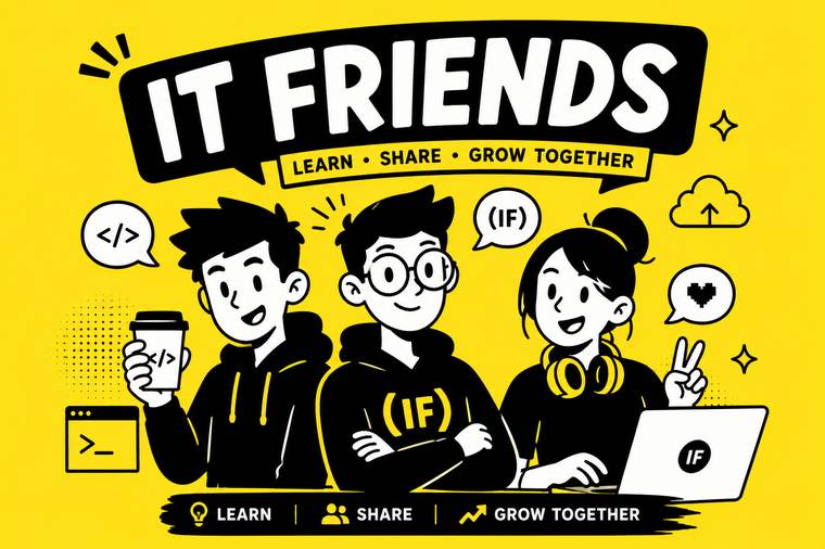 IT Friends — иллюстрация комьюнити